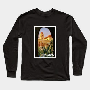 PALERMO ITALY VINTAGE DESIGN Long Sleeve T-Shirt